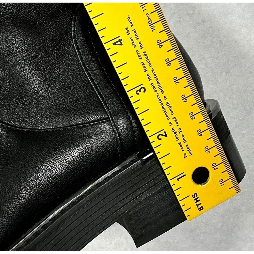 DKNY Size 8.5 Black Over the Knee Platform Boots NEW 40MM Winsloe‎ $199